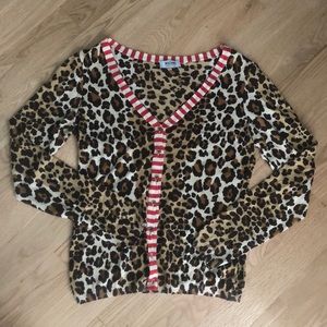 MOSCHINO LEOPARD CARDIGAN